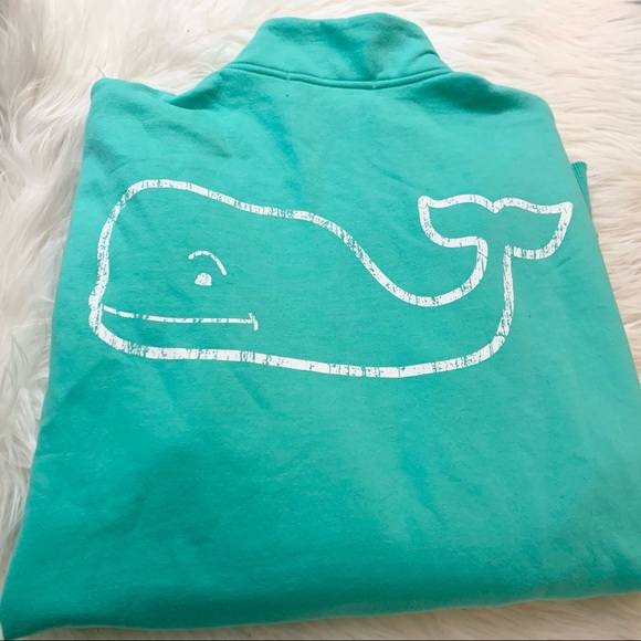 Vineyard Vines Teal Blue Quarter Zip Men’s M - Picture 7 of 8